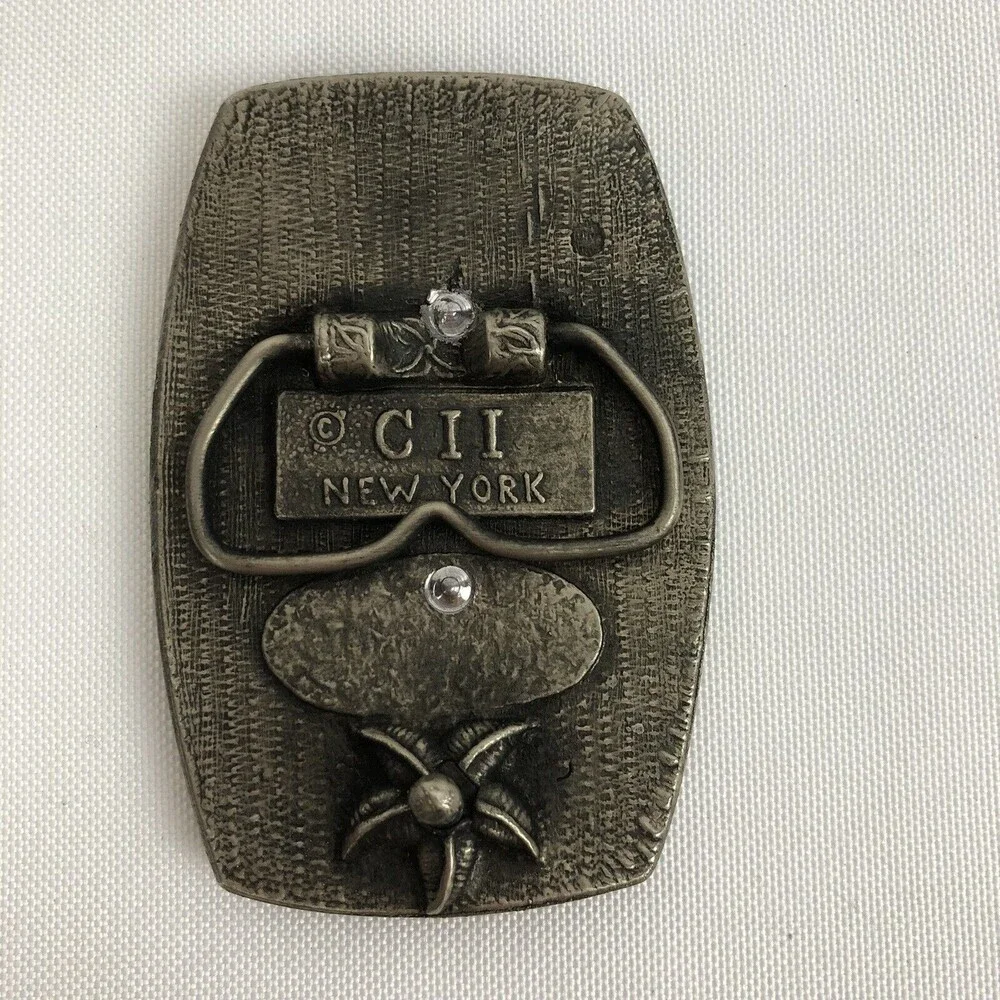 Masonic Mason Freemasons Metal Belt Buckle Made In USA CII New York Shriners